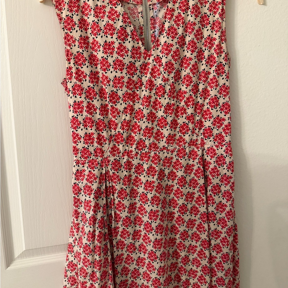 SUNO Red and White Floral Dress